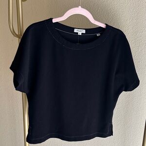 Max Studio Black Short Sleeve Tee